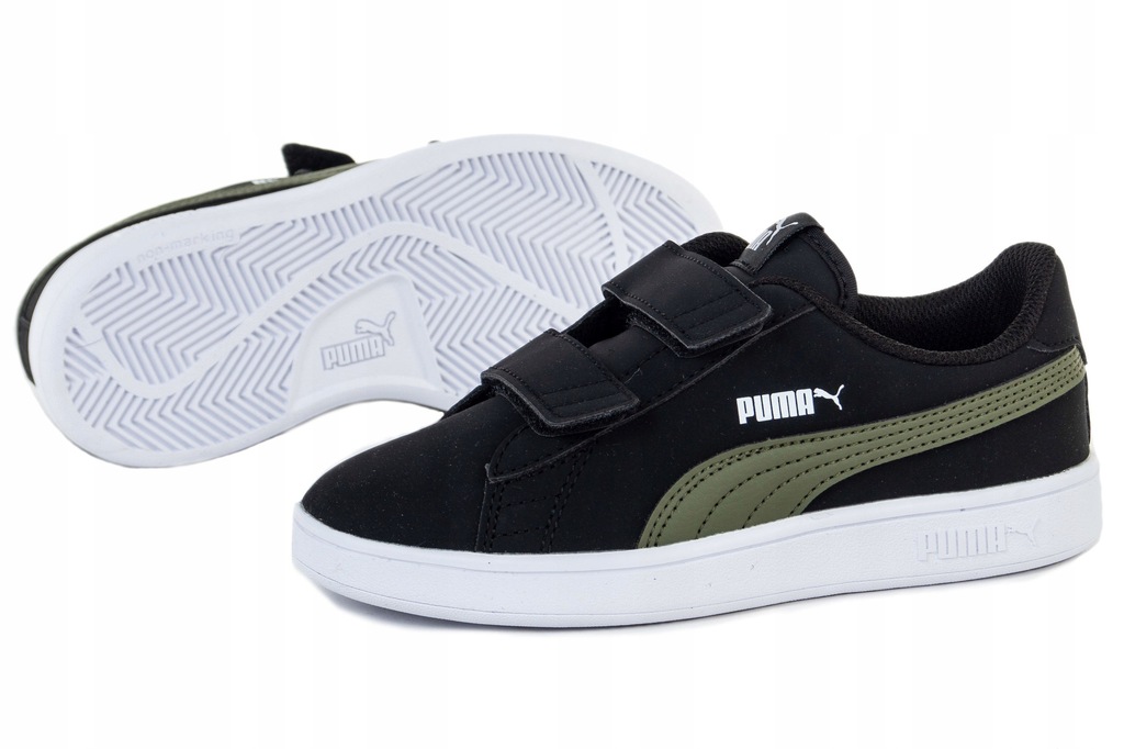 BUTY PUMA DZIECIĘCE 365183 01 SMASH CZARNE R. 35