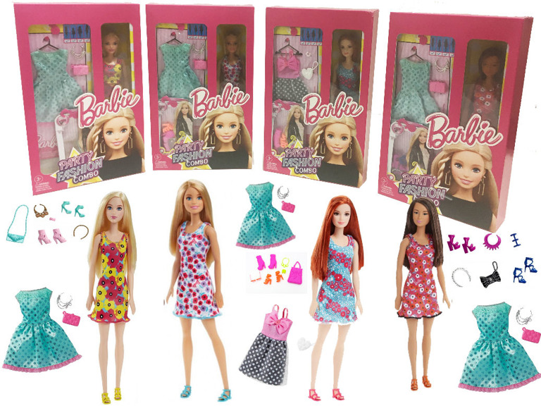 BARBIE Lalka MEGA ZESTAW Ubranka DODATKI nowość