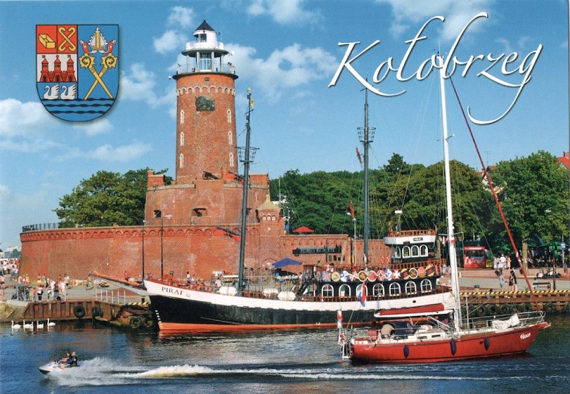KOŁOBRZEG - LATARNIA + STATEK PIRAT - 2015R