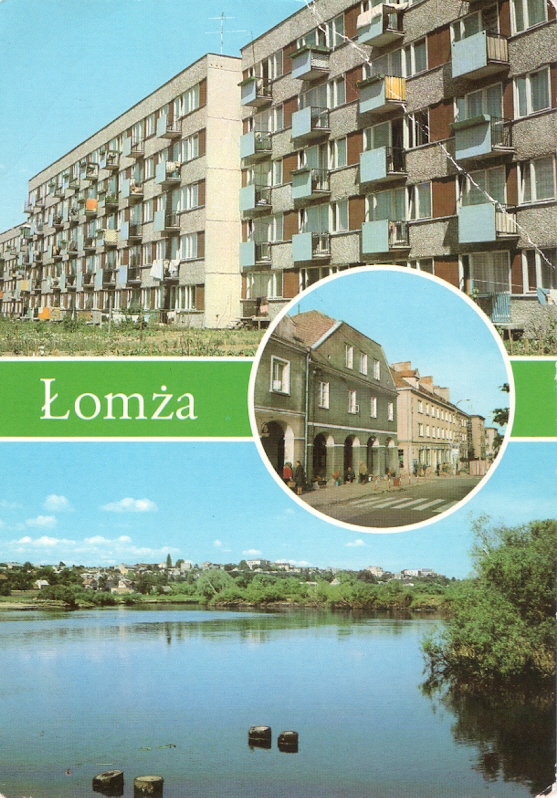 ŁOMŻA -OSIEDLE JANTAR + NAREW - 1980R 