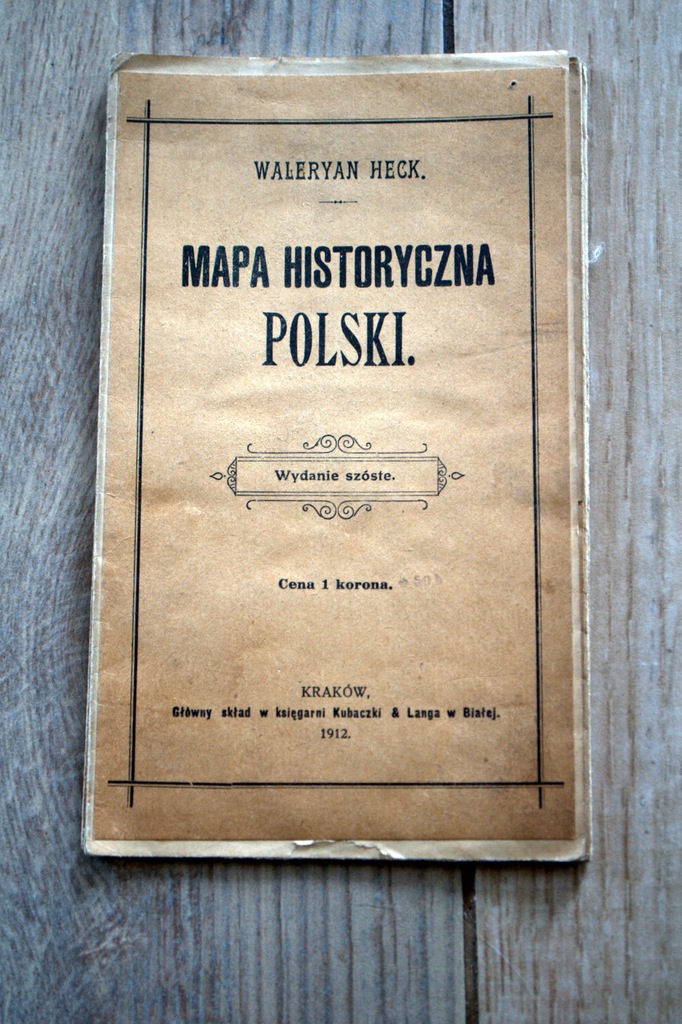 Mapa Polski 1912 Walerian Heck BiaŁa Lit KrakÓw 7493216346 Oficjalne Archiwum Allegro 7580