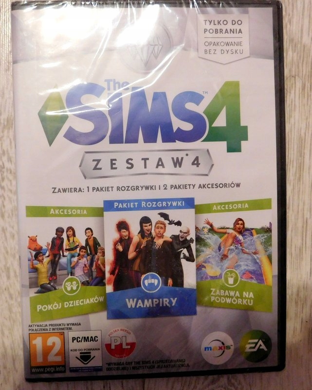 The Sims 4 Zestaw 4 WAMPIRY POKÓJ ZABAWA DODATEK
