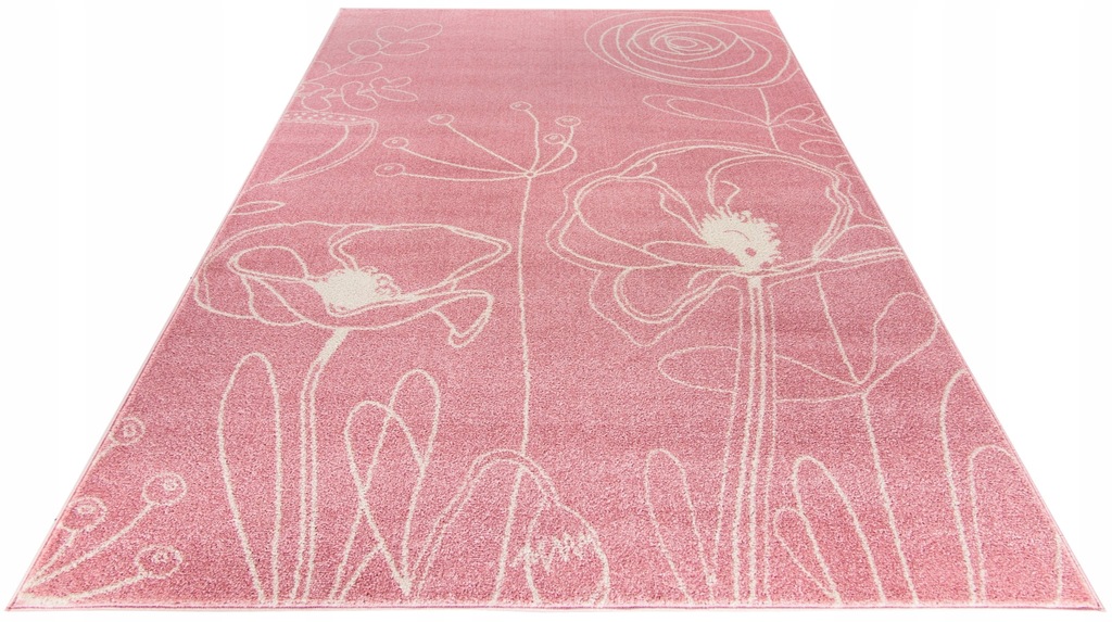 super miękki dywan duży gruby 180x270 różowy MODNY