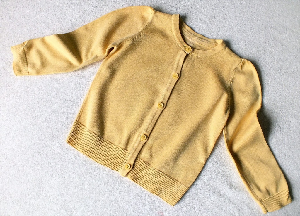 MOTHERCARE sweterek żółty 2-3 lata 98cm