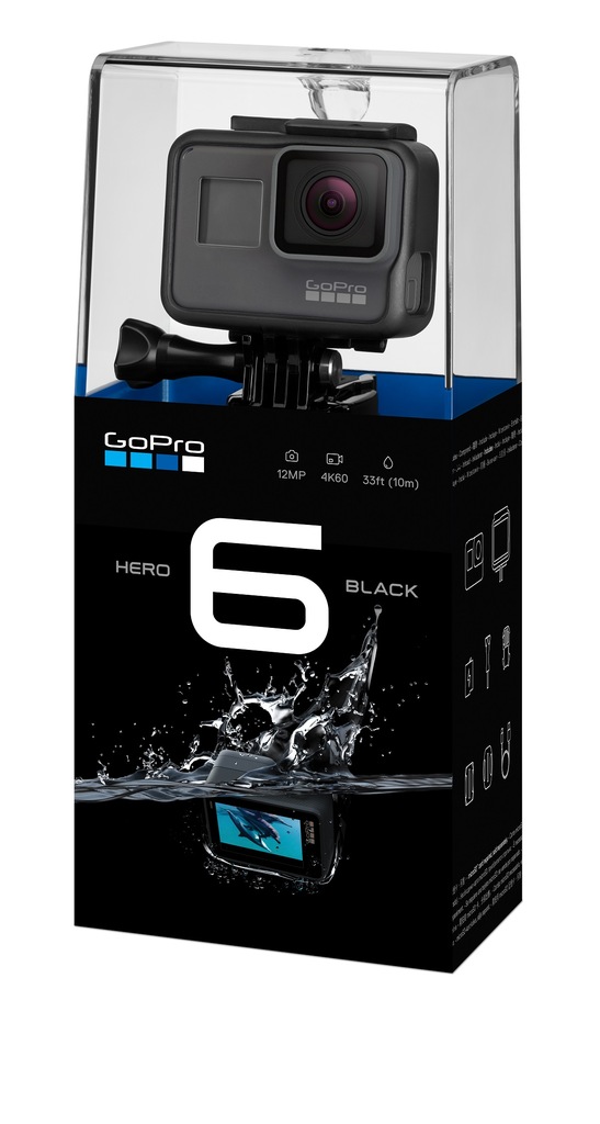 Kamera GoPro HERO 6 BLACK 12MPix 2'' 4K 60 kl./s