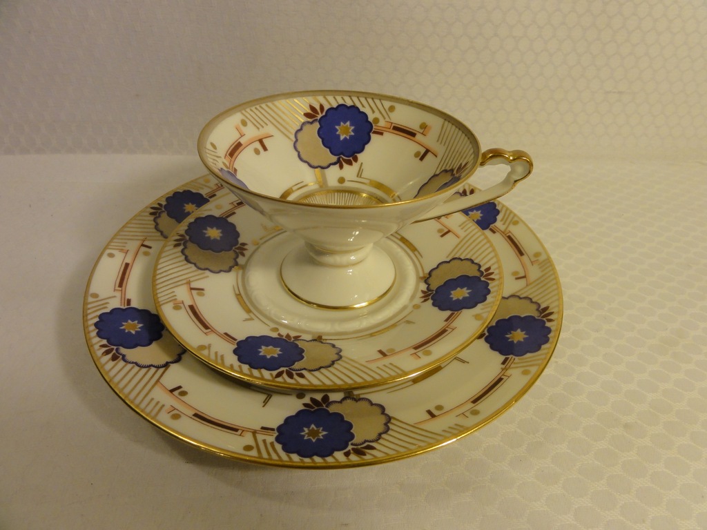 SORAU - ŻARY - ŚNIADANIÓWKA PORCELANOWA ART DECO