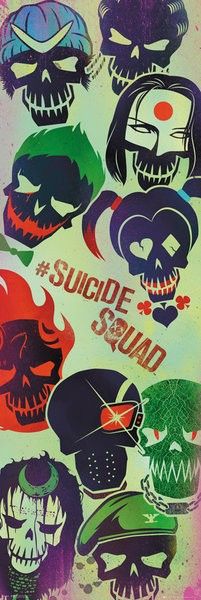 Legion Samobójców Twarze - plakat
