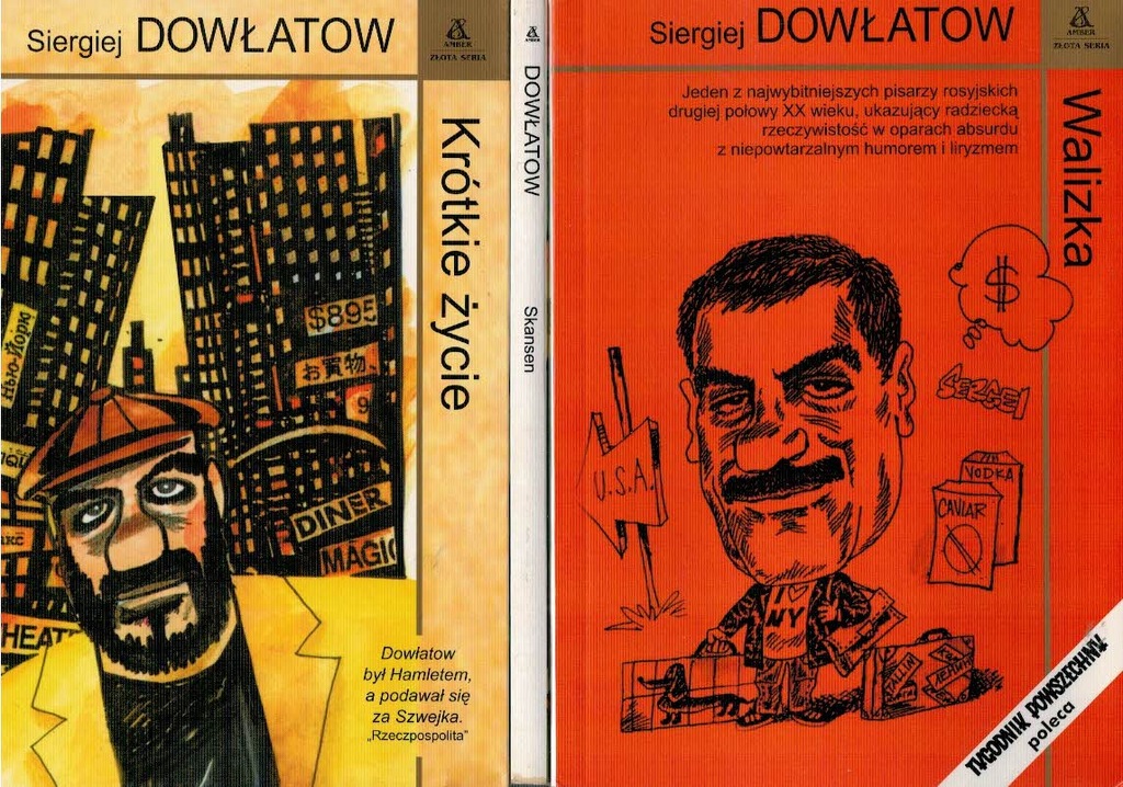 Siergiej Dowłatow x 3 Walizka Skansen Krótkie...
