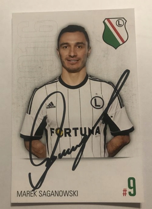 Marek Saganowski Legia Warszawa autograf