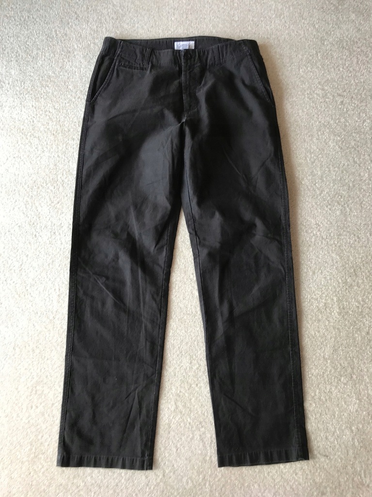 CALVIN KLEIN - super czarne spodnie jeans 34/34