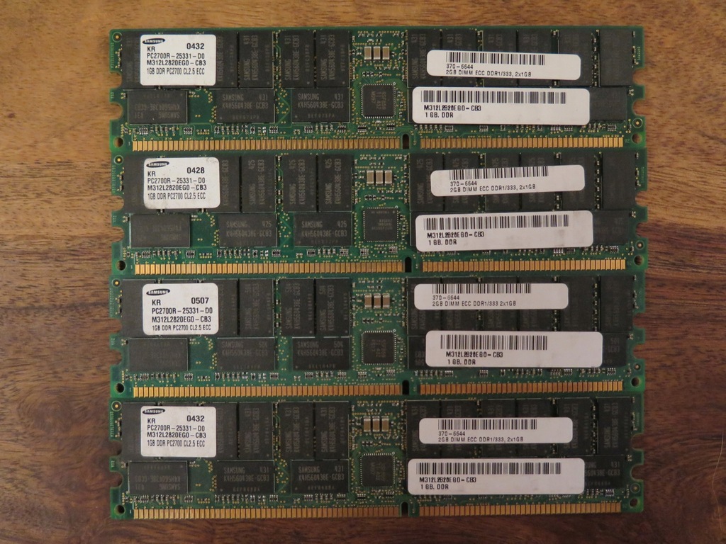 Samsung / SUN 370-6644 / 2GB PC2700 DIMM ECC DDR