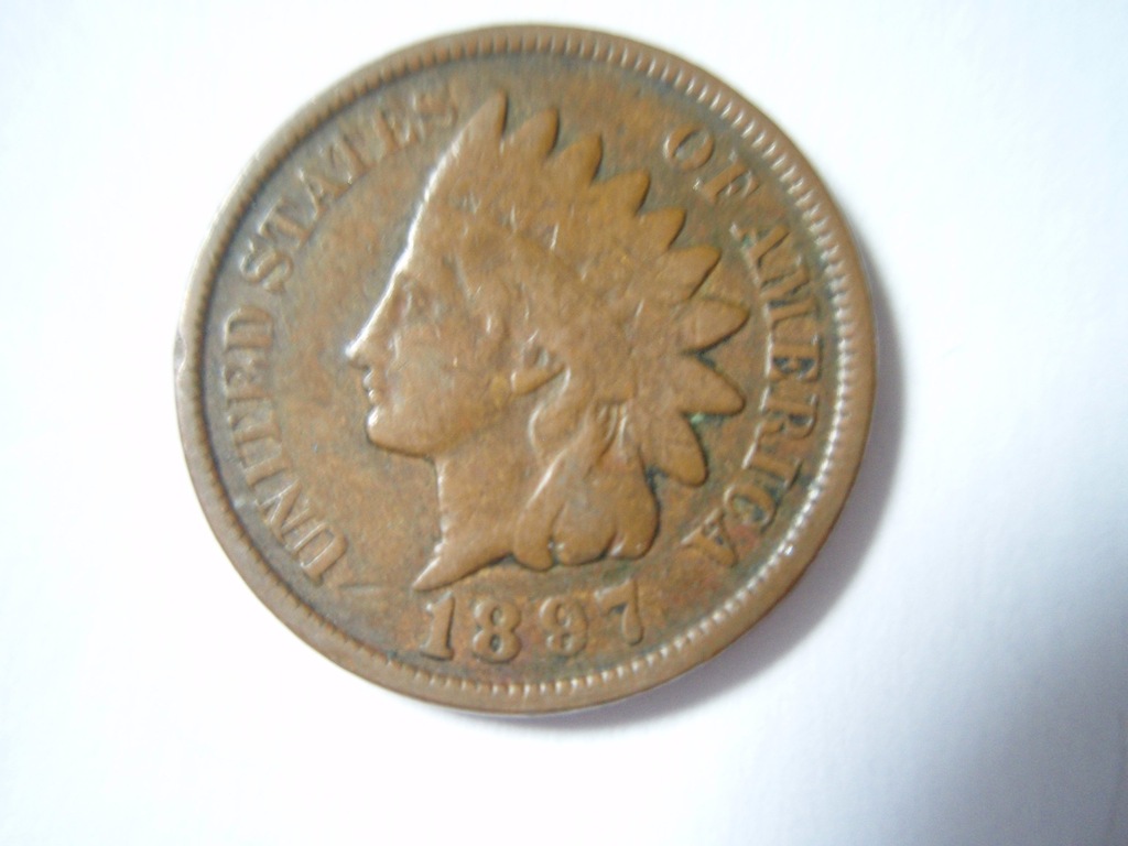 One cent 1897 Indianin
