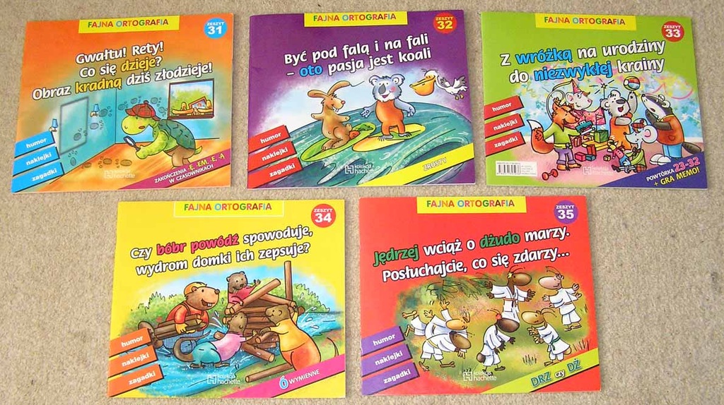 FAJNA ORTOGRAFIA - Hachette ZESZYTY numery 9 - 35
