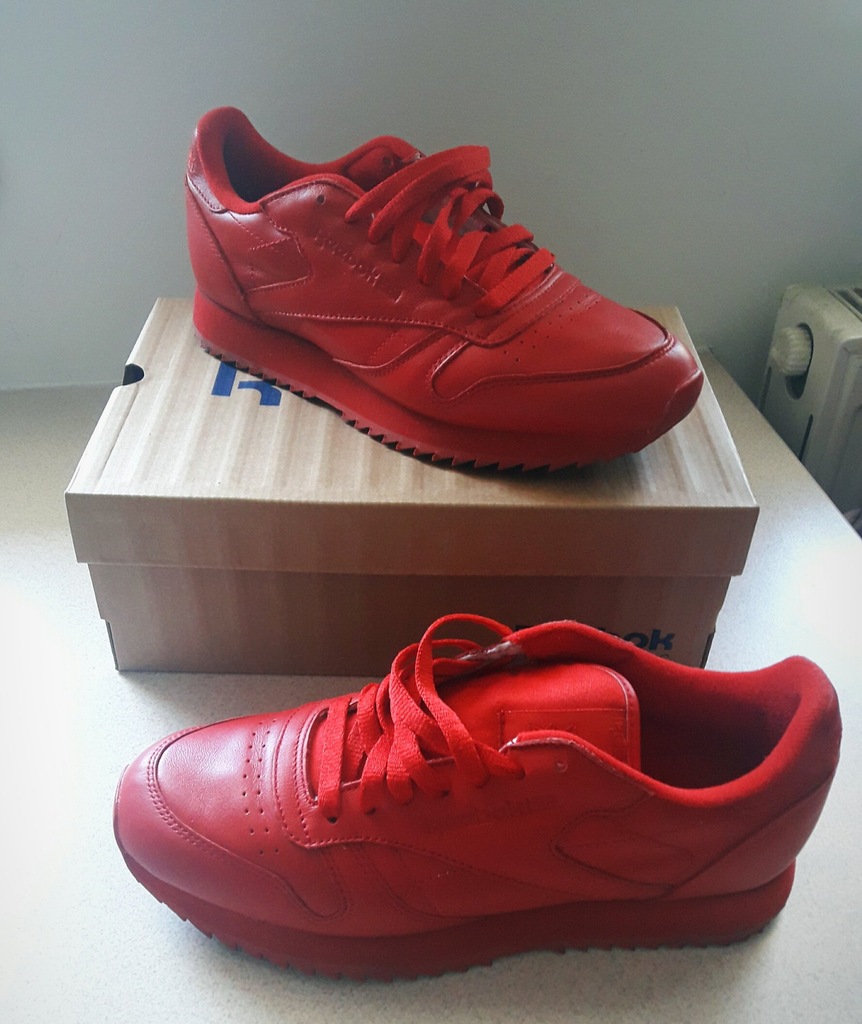reebok classic leather ripple red