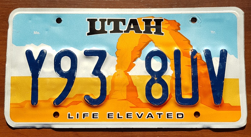 Tablica rejestracyjna USA - UTAH