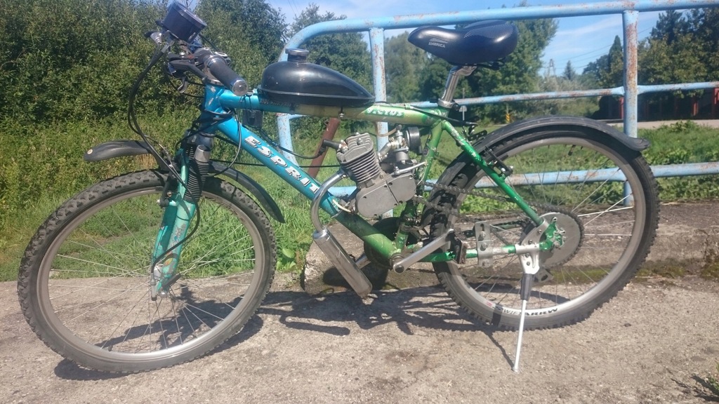 Rower górski z silnikiem spalinowym 80cc 2T