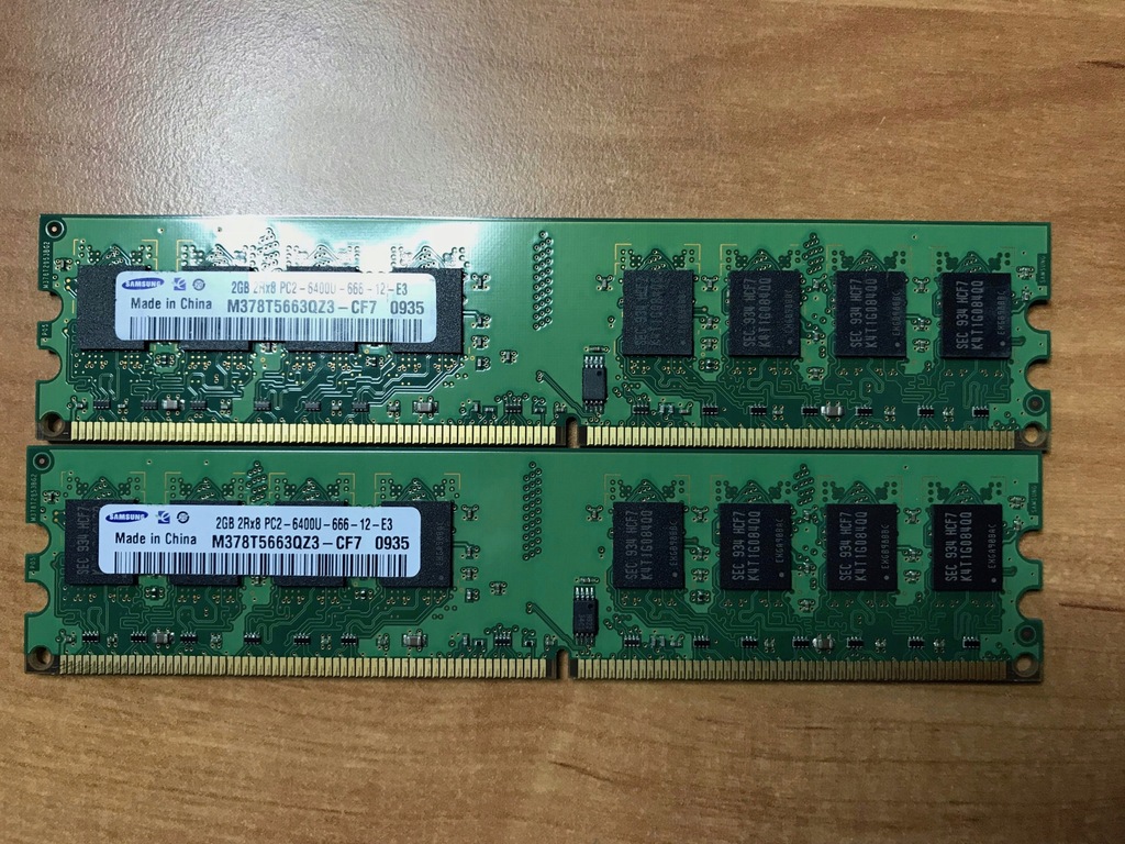 Pamięć DDR2 zestaw 2 x 2GB DDR2 6400 Samsung
