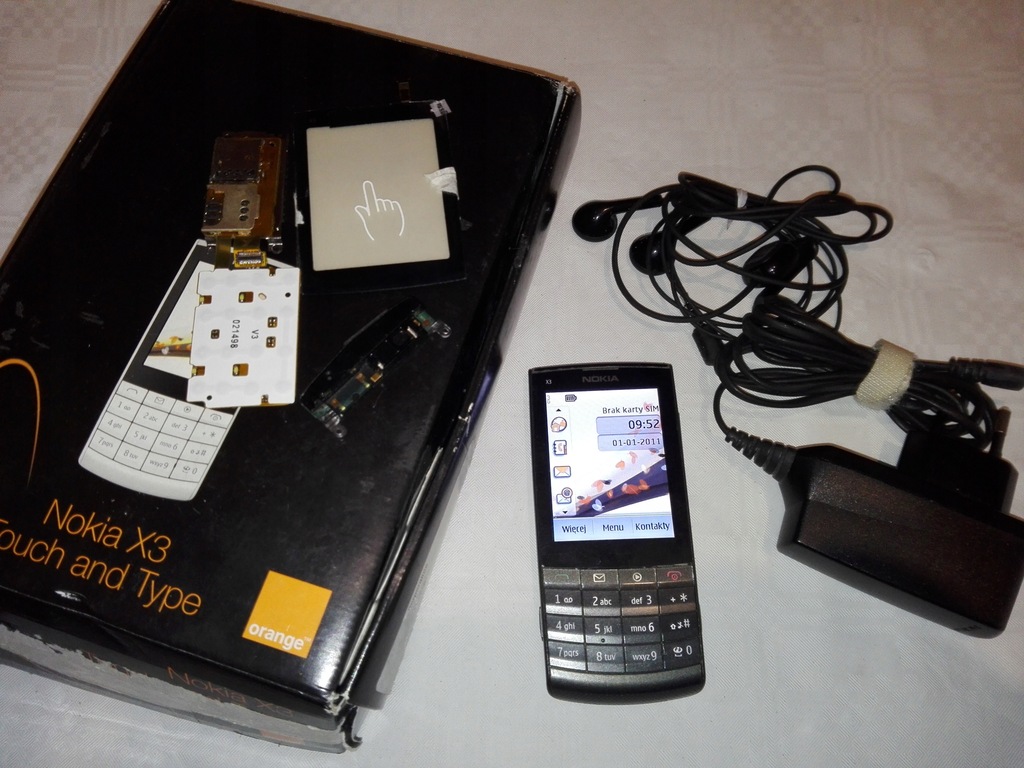 NOKIA X3-02 ORANGE RM-639 + Dodatki
