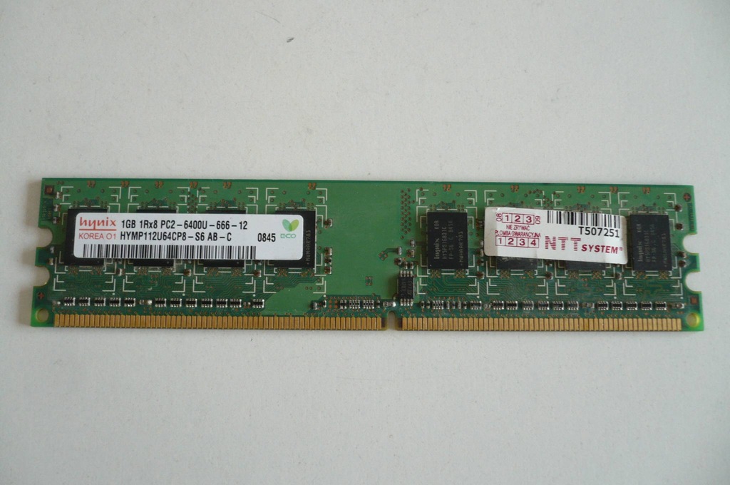 Pamięć DDR2 Hynix 1GB PC2-6400 800MHz HYMP112