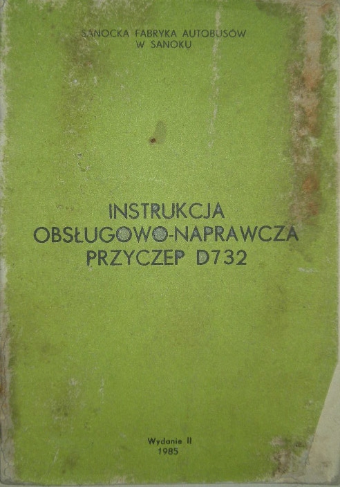 Przyczepa D 732-instrukcja-naprawa-PL-85r-