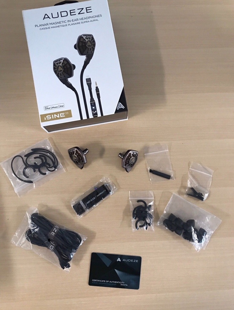 Audeze iSine 20 z kablem jack i Cipher Lightnin