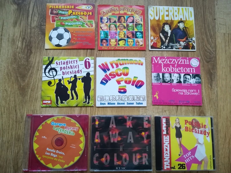 DISCO-POLO - BIESIADA - PŁYTY CD 9 SZTUK