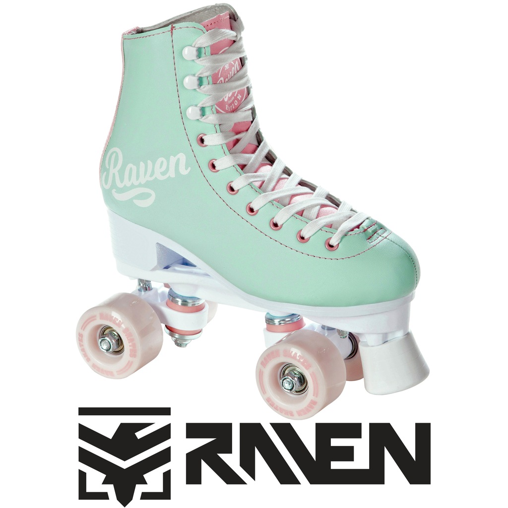 Nowe Klasyczne Wrotki Raven Elle Mint/Pink roz. 38