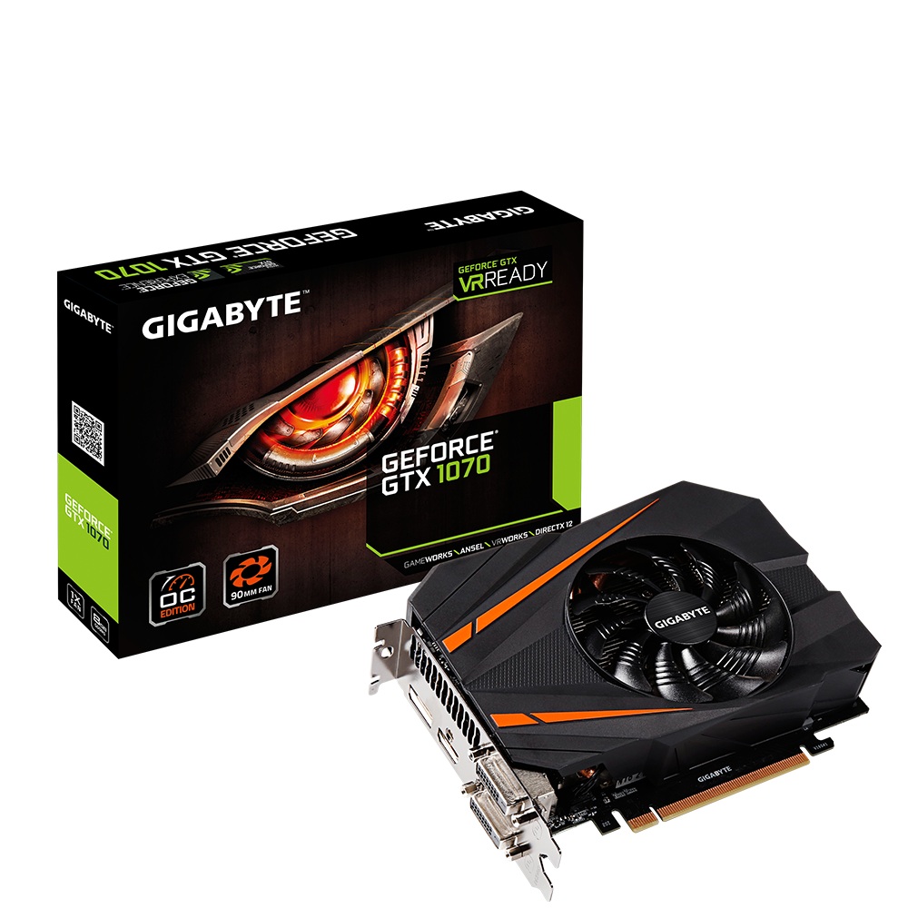 Gigabyte GeForce GTX 1070 Mini ITX OC 8GB GDDR5