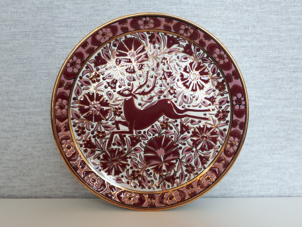 Grecki talerz porcelana PIPOS RODOS Hand made 547/