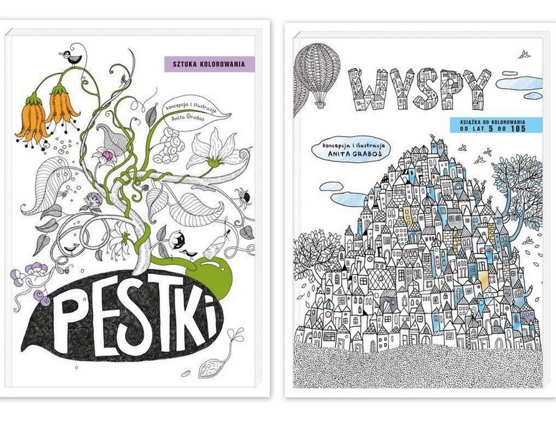 PESTKI + WYSPY KOLOROWANKI ANTYSTERSOWE DOROSŁYCH