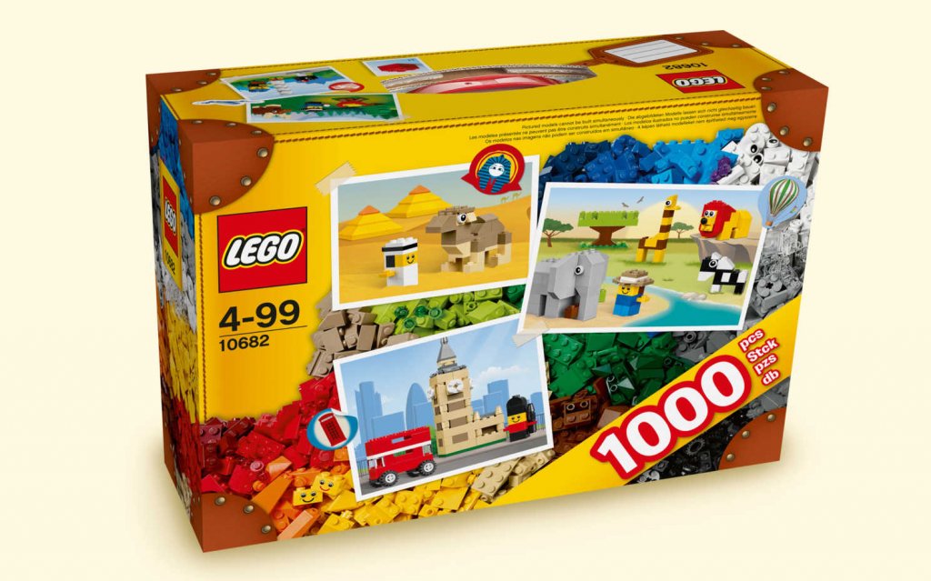 LEGO CLASSIC 10682  WIELKA  WALIZKA 1000 ELEME.