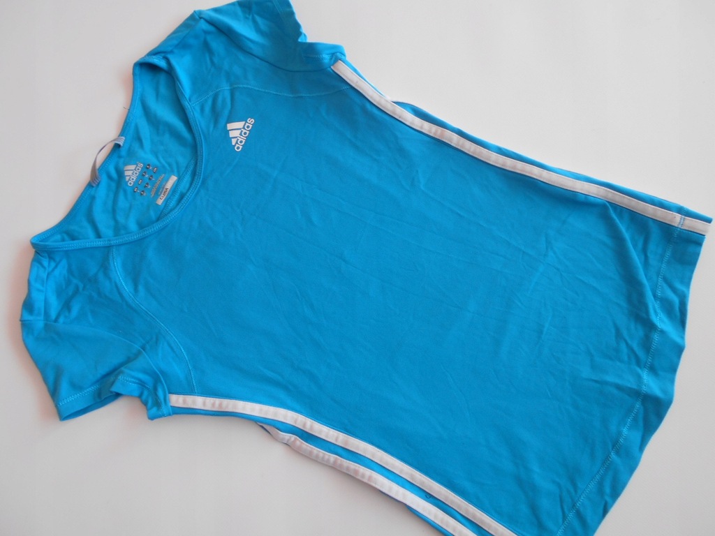 ADIDAS bluzka niebieska sportowa XS 34
