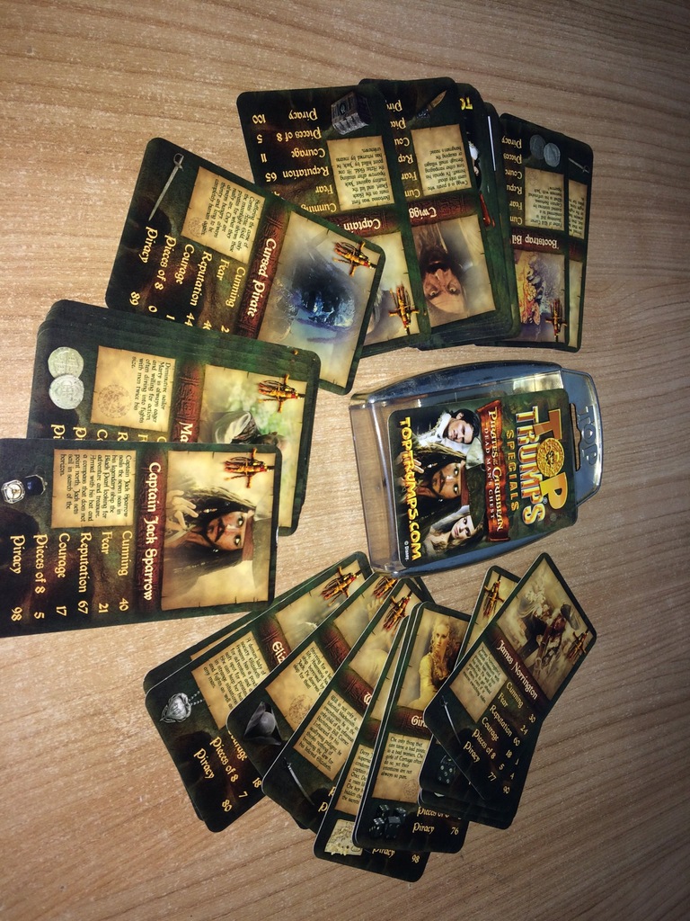 Gra karciana TOP TRUMPS SPECIAL PIRATES CARIBBEAN