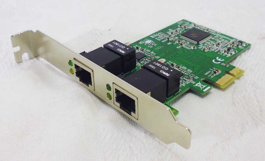 Karta sieciowa Delock PCIe 2x Gigabit LAN
