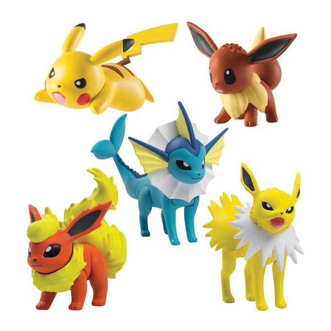 POKEMONY 5pak figurek T19165/T19127 Ewolucje Eevee