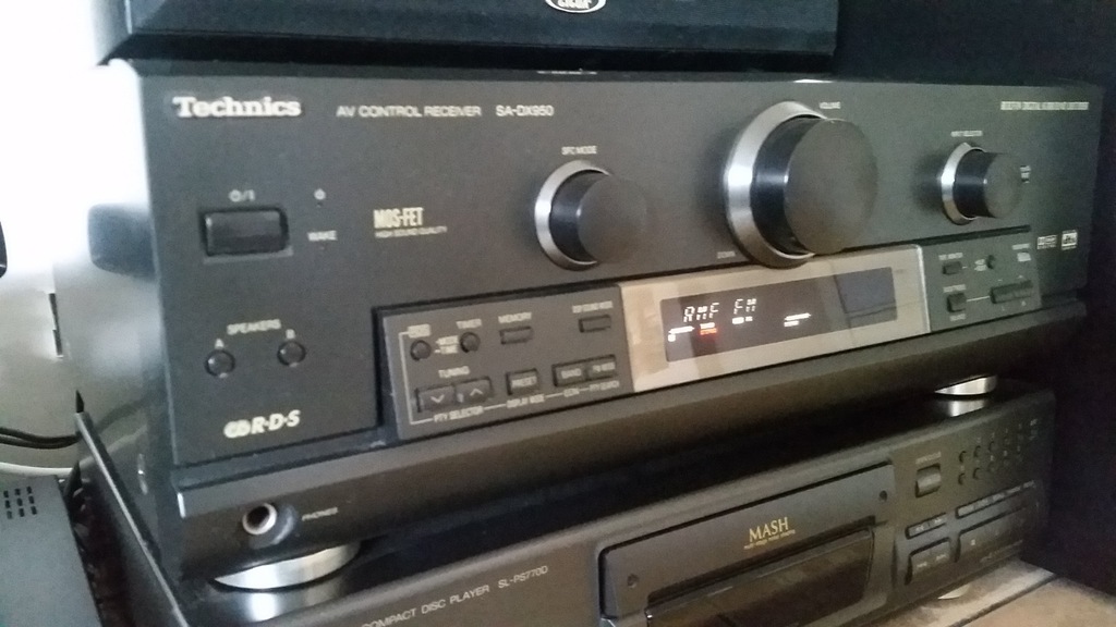 Amplituner Technics SA-DX950 z pilotem, instrukcją