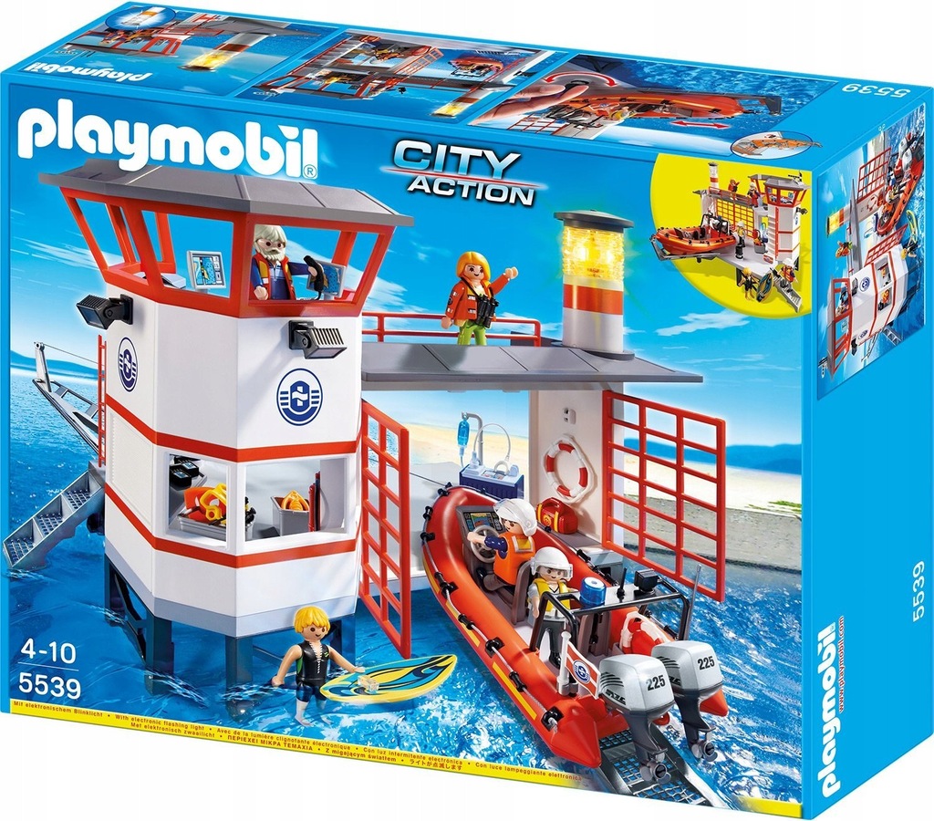 PLAYMOBIL 5539 STRAŻ PRZYBRZEŻNA Z LATARNIĄ