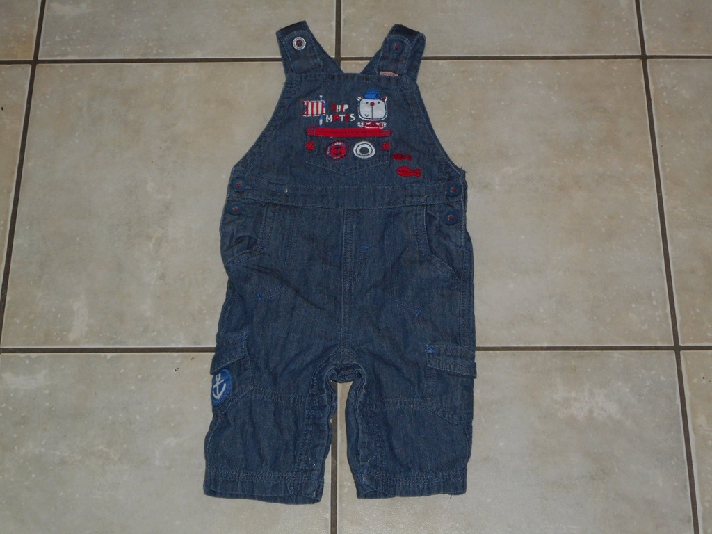 *TU*jeans SPODNIE z misiem rozm 18-24m