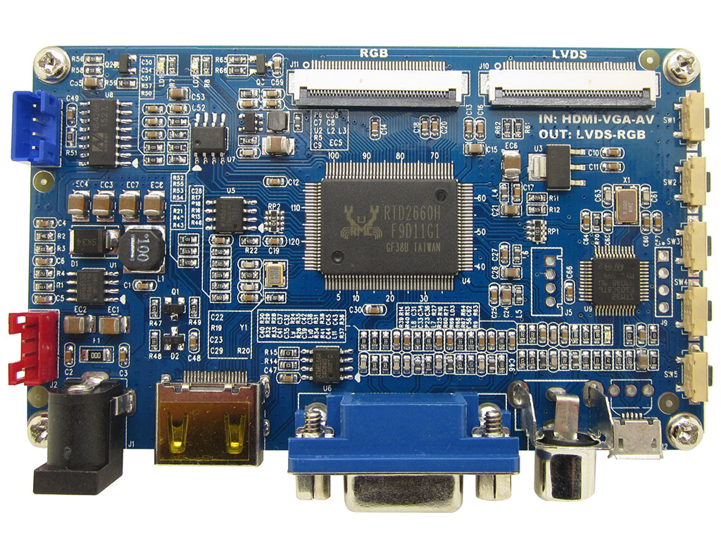 Konwerter HDMI/VGA/AV na RGB LVDS RTD2660H - 7187753351 - oficjalne ...
