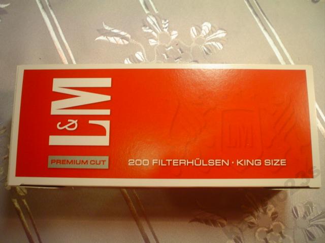 Gilzy L&amp;M RED 200szt 7,80zł super cena  LM