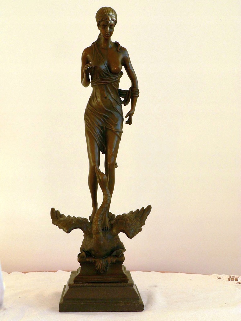 Leda z łabędziem figura z brązu, Zeus