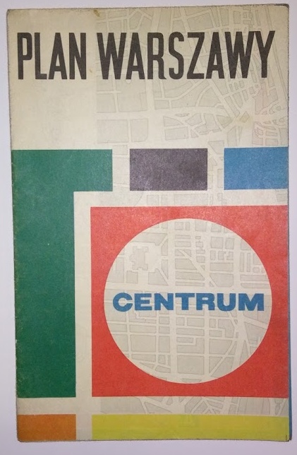 WARSZAWA PLAN MIASTA CENTRUM STARE MIASTO 1971