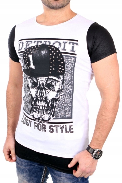 CRSM T-SHIRT MĘSKI - 16006-2 - M 100 % Cotton