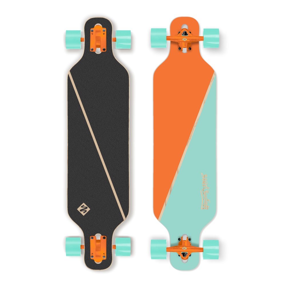 Longboard Street Surfing Freeride - Nordic Orange