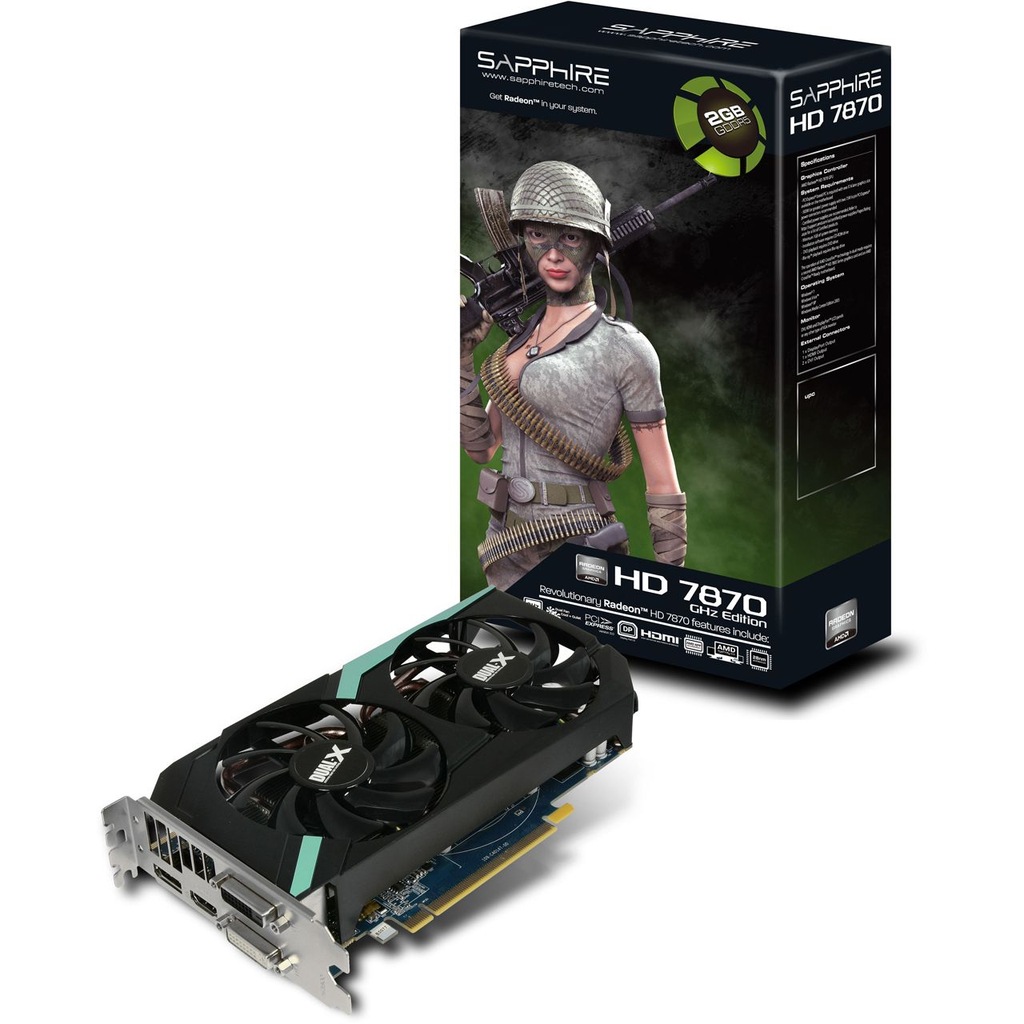 Sapphire HD 7870 GHz Edition DUAL-X OVerClock 2GB