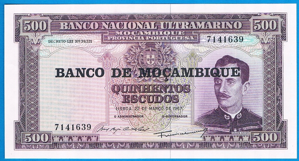 Mozambik 500 escudos rok (1976) P. 118 stan 1-
