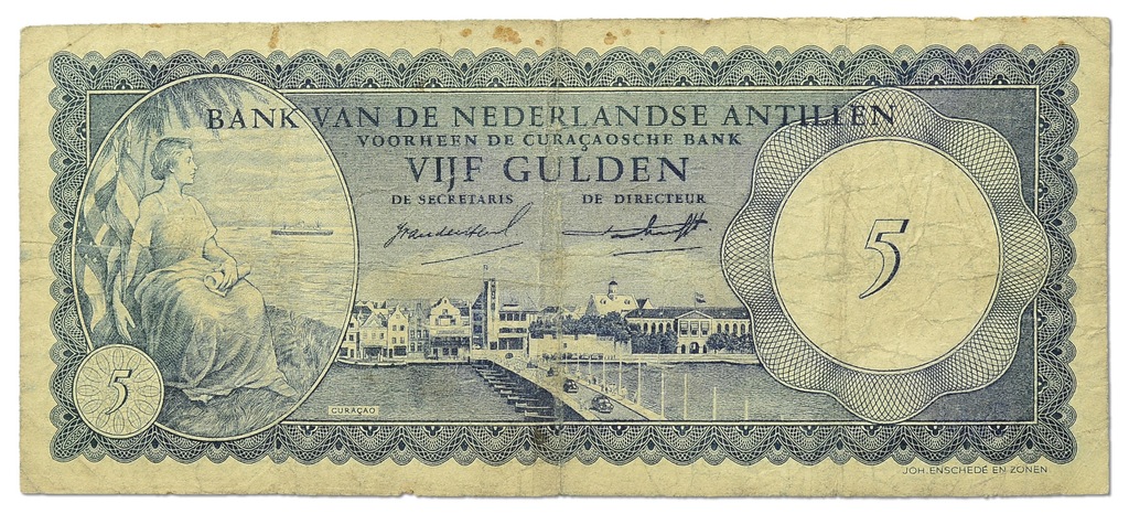 8.ci.Antyle Holenderskie, 5 Guldenów 1962, St.3