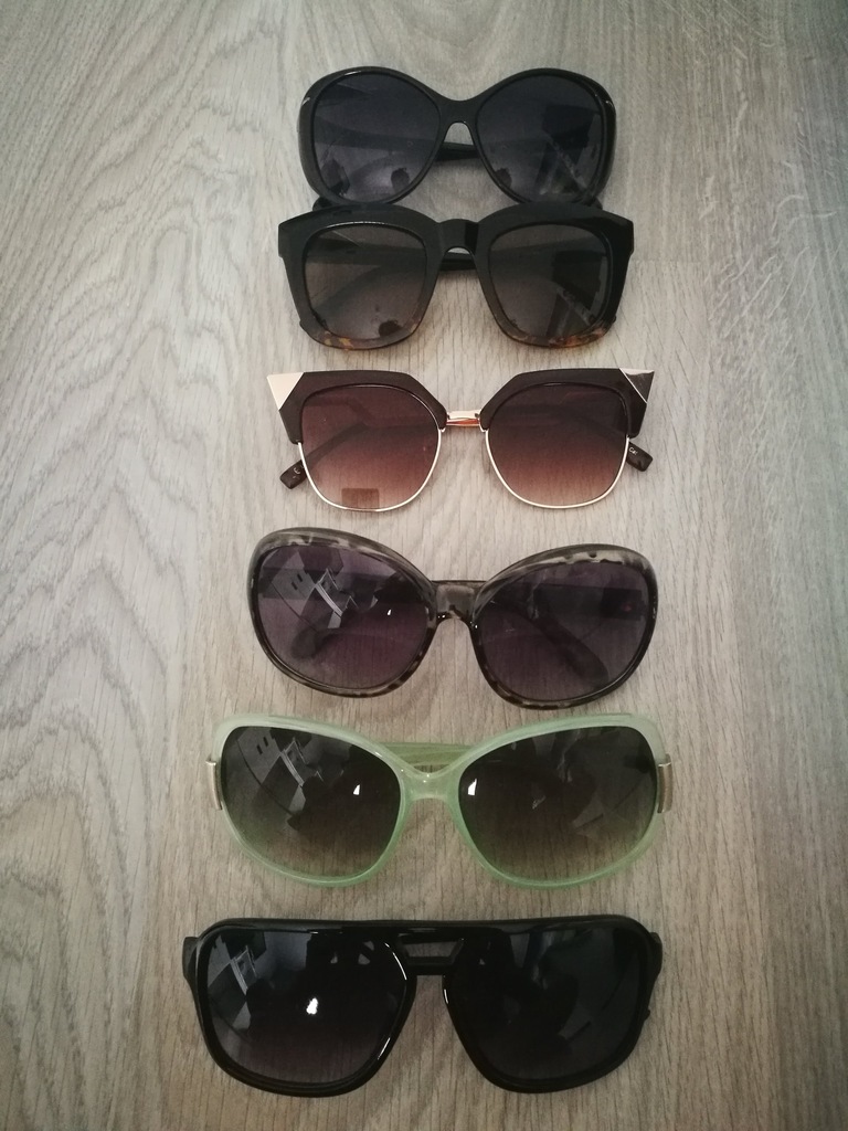 6 par okularów przeciwsłonecznych polecam
