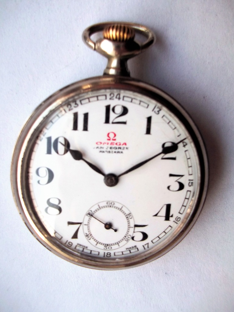 Kieszonkowa OMEGA - Jan Zegrze Warszawa  z 1910r.