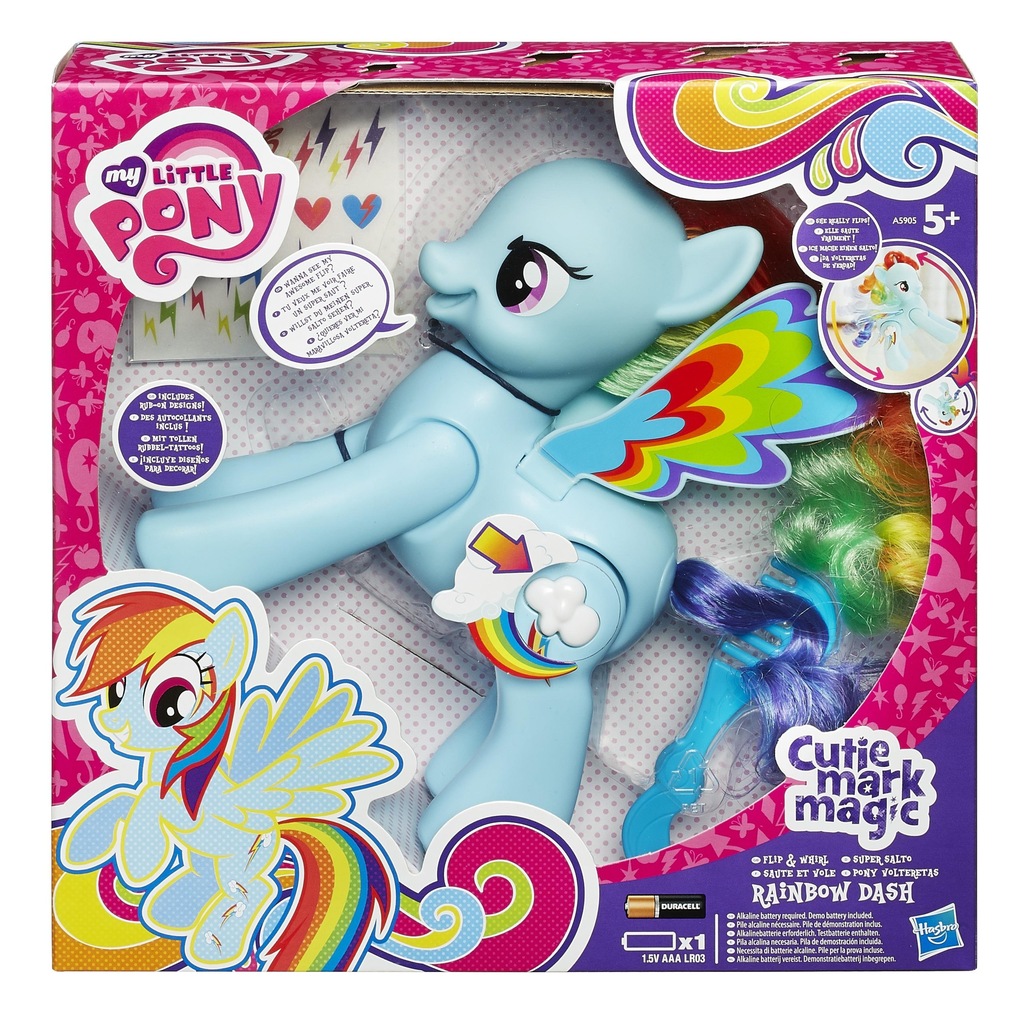 My Little Pony RAINBOW DASH Skacząca robi salto sp